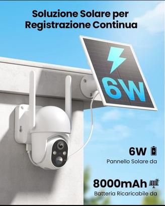 Telecamere con pannello solare con SIM