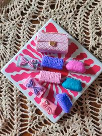 lotto borsette per Barbie o casa delle bambole 