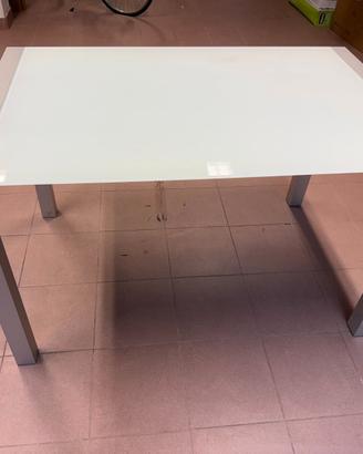 tavolo in alluminio allungabile cm 80 x 125