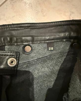 Pantaloni in vera pelle
