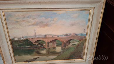 Quadro di BUCCI F. Ponte sul Lamone Faenza