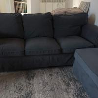 Divano Ektorp 3 posti + poggiapiedi Ektorp