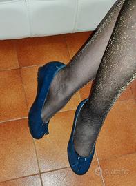 Scarpe marca  Bata vera pelle  nuovo blu