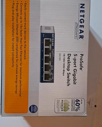 NETGEAR ProSafe GS105 - Switch Gigabit 5 Porte 