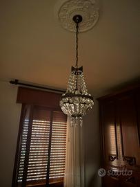 Lampadario vintage con gocce