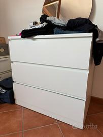 Cassettiera MALM Ikea bianca