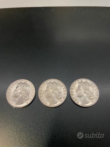 Monete tre pezzi da una lira del 1946, usato usato  Roma