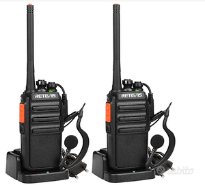 Lotto di 4 Walkie Talkie Radio Sicurezza