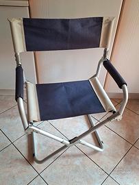 Sedia da regista pieghevole in alluminio 