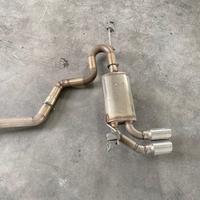 marmitta in acciaio inox da 60mm per vw golf