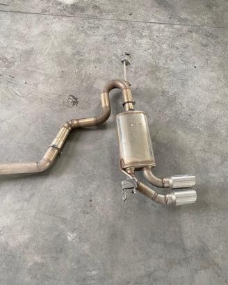marmitta in acciaio inox da 60mm per vw golf