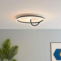 PLAFONIERA CIRCOLARE SOTTILE NERA LED - BOWEN