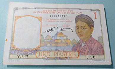 1 piastra 1953 Vietnam Indocina Francese banconote
