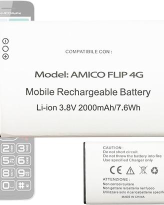 Batteria Brondi Amico Nuova Garanzia Rimborsati