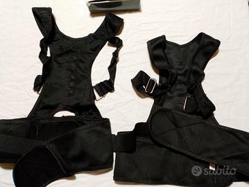 Correttore di postura schiena Nero n.2 pezzi