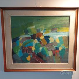 Quadro olio su tela Gasparini Giorgio 1971 firmato