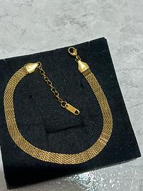 Bracciale maglia piatta acciaio inossidabile