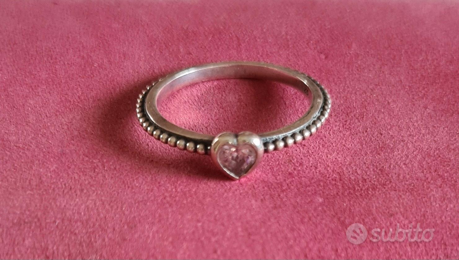 Pandora anello 2025 cuore rosa