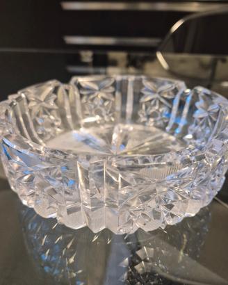 Posacenere in cristallo di Boemia anni 70