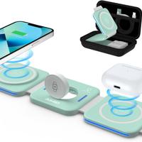 Caricatore Wireless Pieghevole 3 in 1