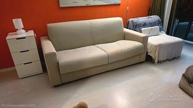divano letto Ikea 3 posti + cassettiera 