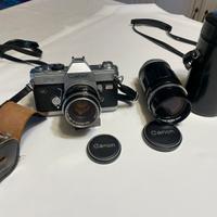 Canon FT QL Vintage con obiettivo 50mm e 135mm