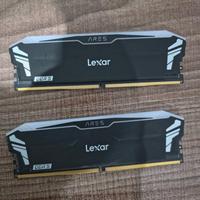 ram ddr5 32gb in due banchi 2x16gb lexar ares cl30