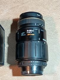 obbiettivo focus Sigma 70-300mm