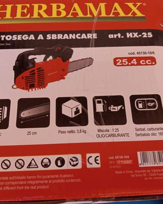 Motosega a Scoppio 2 Tempi 25,4CC