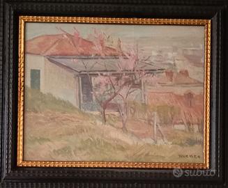 Quadro olio Natale Manzo