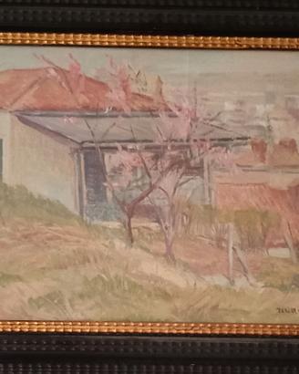 Quadro olio Natale Manzo