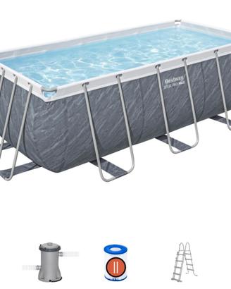 piscina bestway effetto marmo 412x201x122