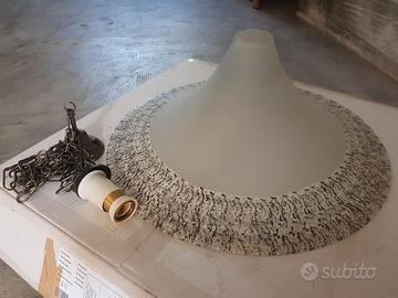 Lampadario da cucina in vetro