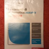 4 lineamenti di matematica. azzurro con tutor