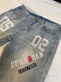 Jeans Denim Chiaro Uomo Streetwear - Taglia 50 IT