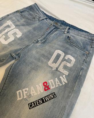 Jeans Denim Chiaro Uomo Streetwear - Taglia 50 IT