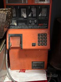 Telefono pubblico vintage SIP a gettoni anni 80/90