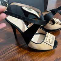 Elisabetta Franchi sandali neri/beige