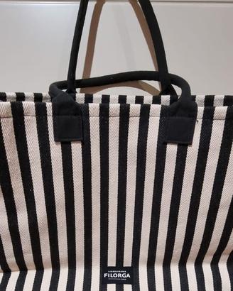 Borsa Mare FILORGA righe bianche e nere
