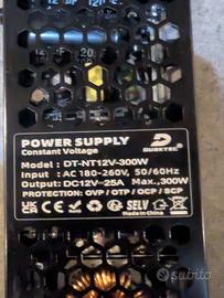 REYLAX Trasformatore LED 12V 300W 