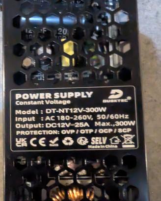 REYLAX Trasformatore LED 12V 300W 