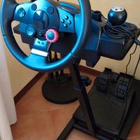 volante logitec con supporto 