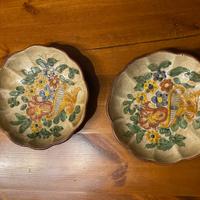 2 piatti Deruta dipinti a mano