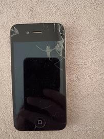 Apple iPhone 4 A1332 nero – vintage – vetro guasto