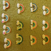 set 22 ciondoli arcobaleno con nuvolette