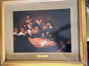 Stampa che riproduce “la lezione di anatomia”