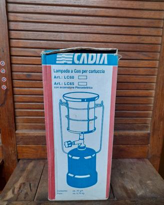 Lampada a gas con cartuccia