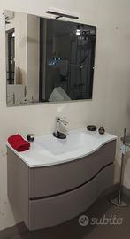 Mobile bagno Flex 04 cm 91 laccato canapa opaco