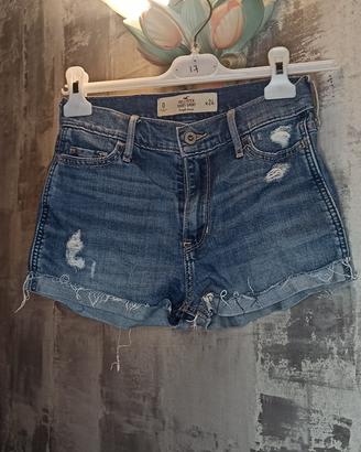Pantaloncini shorts di jeans Hollister, taglia XS