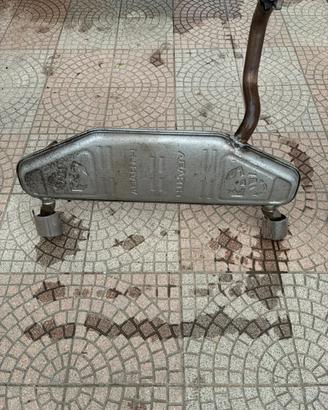 Scarico originale Abarth 500 doppia uscita